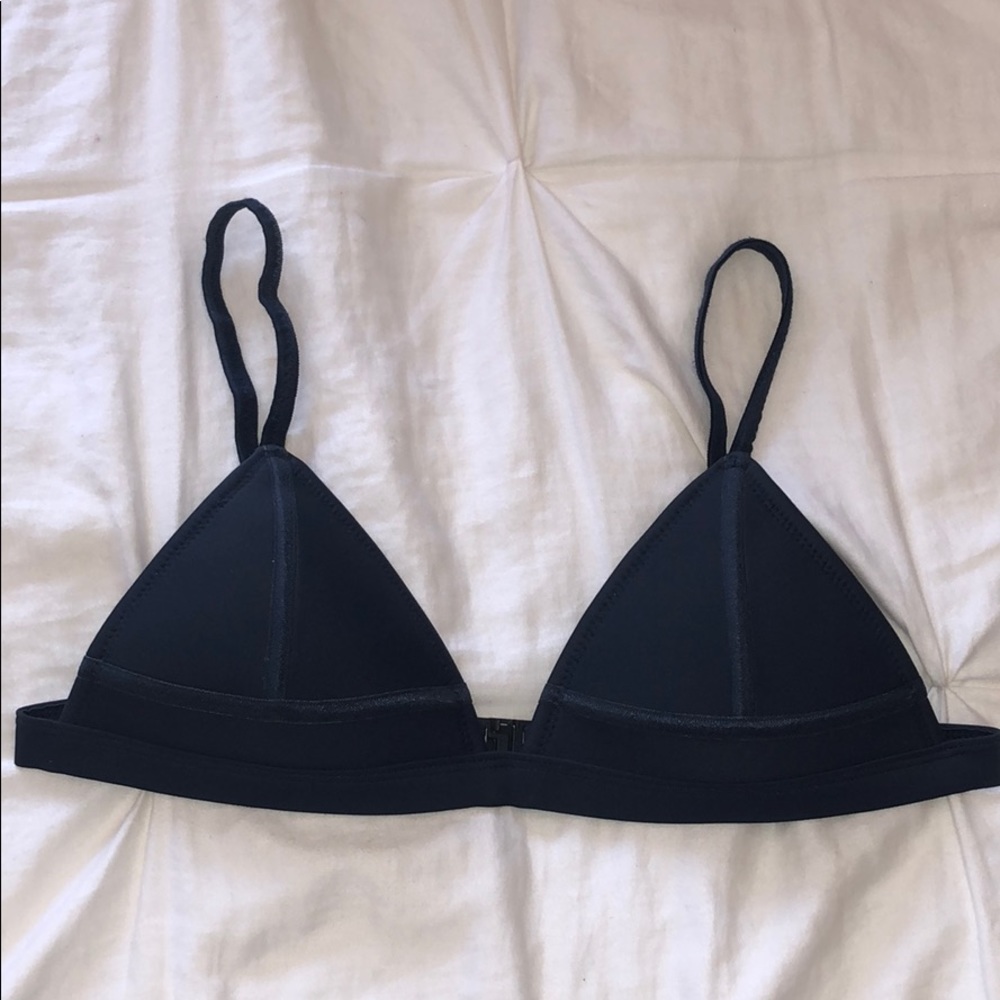 Navy Triangl swimsuit top